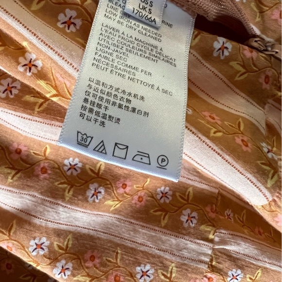 Urban Outfitters Prairie Ruffle Shorts  Boho Floral/Stripe Mix Print Size S EUC - Picture 7 of 8